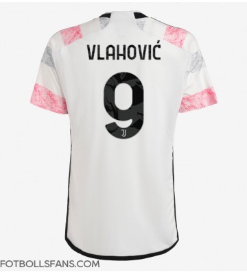 Juventus Dusan Vlahovic #9 Replika Bortatröja 2023-24 Kortärmad